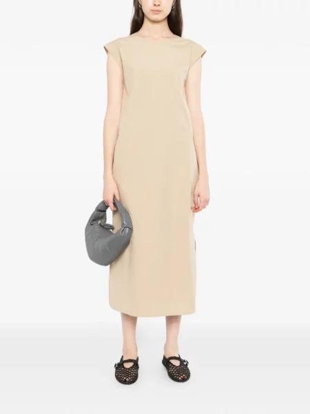 Rochie Less fără mâneci cu decolteu rotund