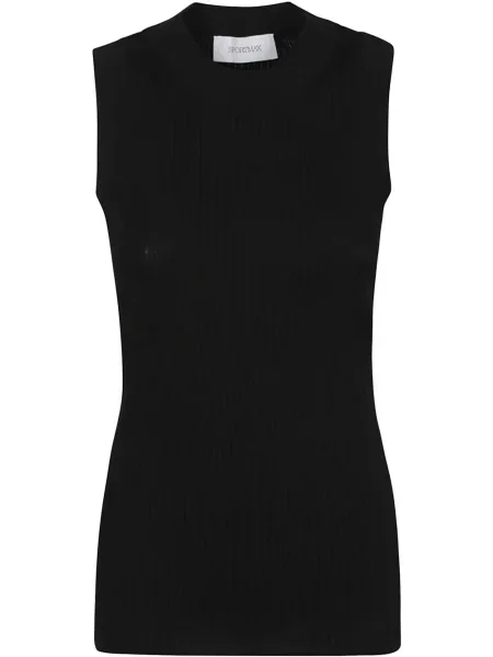Top Sportmax din jerseu negru