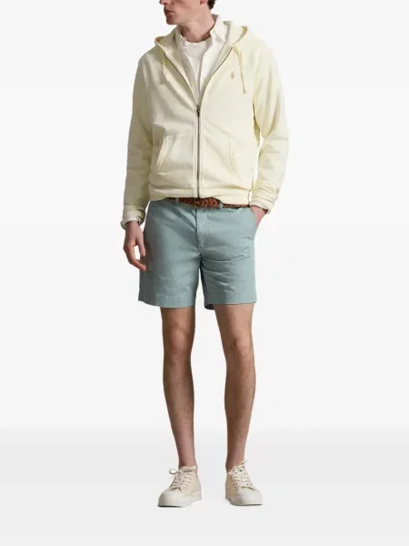 Хавлиени препасан карирана риза Polo Ralph Lauren синьо