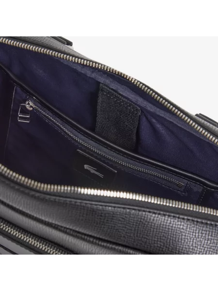 Lacoste Skórzana Torba Na Laptopa Ossian czarna