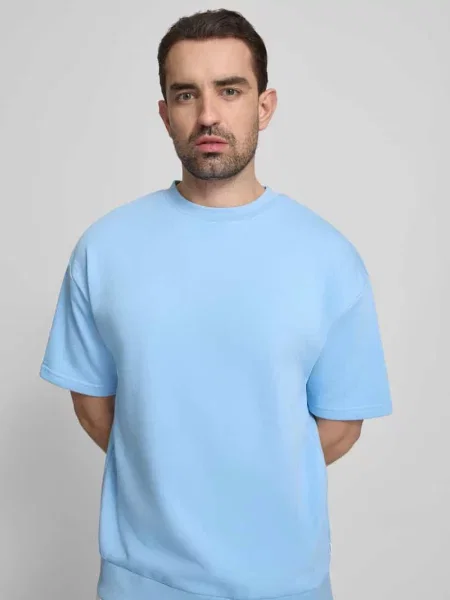 Oversized t-shirt z okrągłym dekoltem Lindbergh
