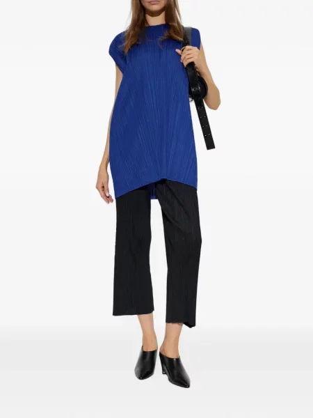 Rochie mini Pleats Please Issey Miyake albastru