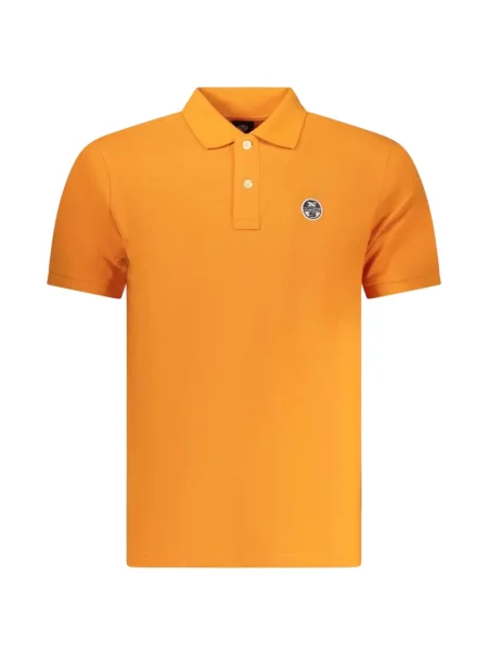 Tricou polo North Sails cu autograf portocaliu