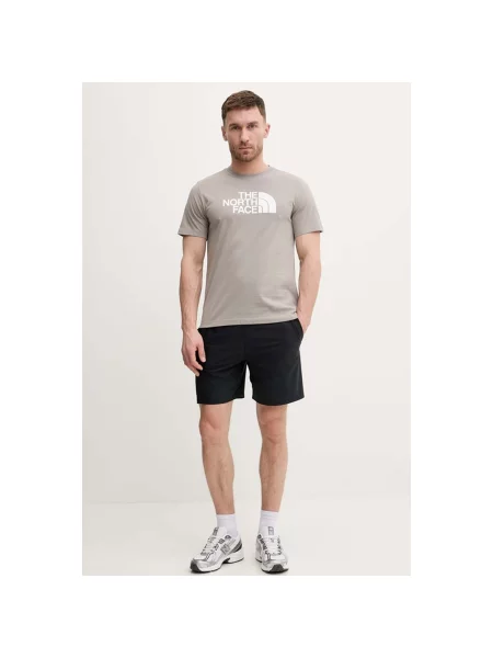 THE NORTH FACE Majica EVOLUTION HALF DOME svijetlosmeđa / bijela siva