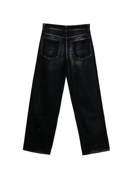 Pantaloni Ann Demeulemeester de catifea albastru