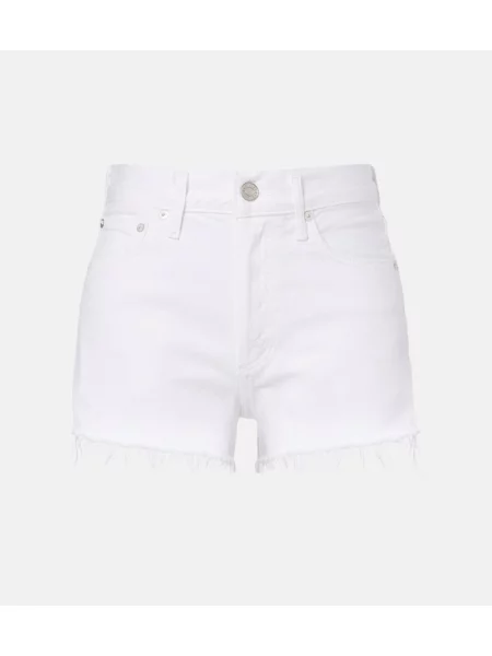 Pantaloni scurți din denim Agolde alb