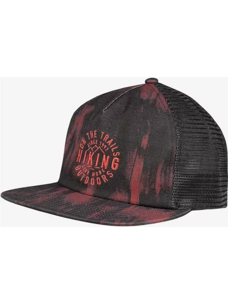 Czapka z daszkiem Buff Trucker ciemnoszara czerwona