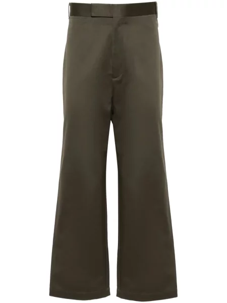 Pantaloni Thom Browne cu dungi verde