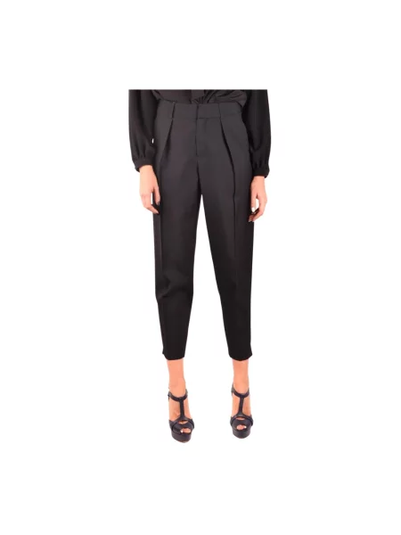 Spodnie Saint Laurent wełniane czarne