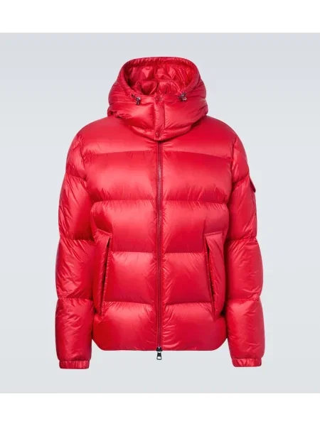 Kapucnis pehelydzseki Moncler piros