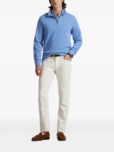 Μικρός κασκέτο Polo Ralph Lauren με χαμηλή μέση υφαίνω διαγωνίως πράσινο