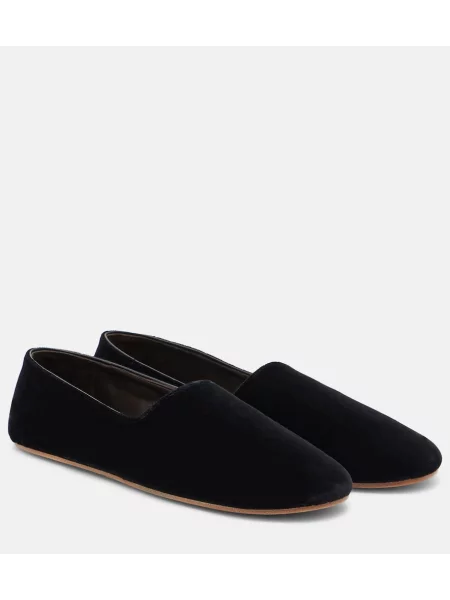 Chiloți The Row de catifea slip-on negru