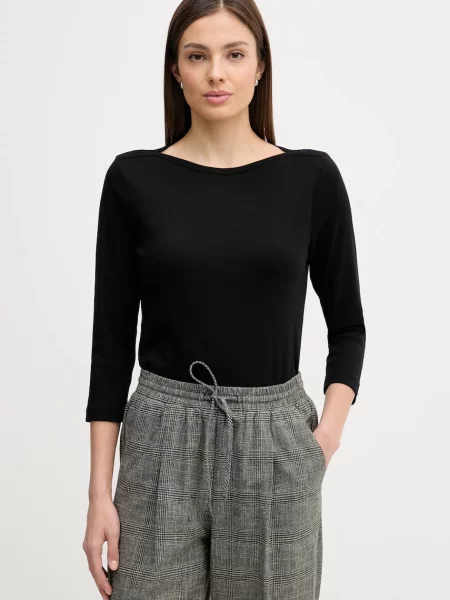 Majica dugih rukava United Colors of Benetton crna