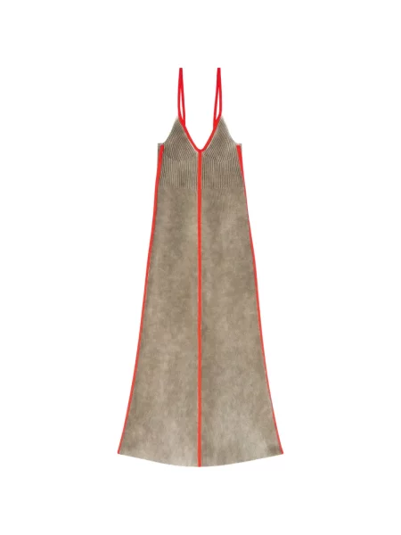 Rochie midi Diesel tricotate gri