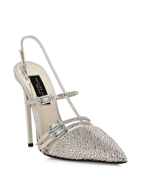 Pantofi cu toc Philipp Plein slingback