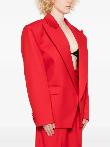 Sacou Nissa cu un singur rând de nasturi roșu