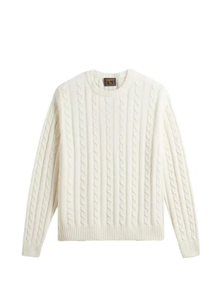 Pulover Woolrich cu decolteu rotund