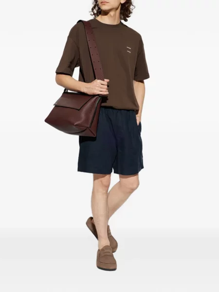 Pantaloni scurți Samsøe Samsøe albastru