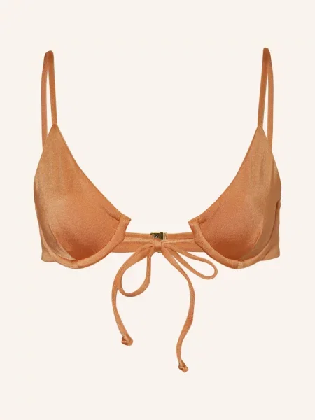 Espadrij L'originale Góra Od Bikini Z Fiszbinami Elian orange pomarańczowy
