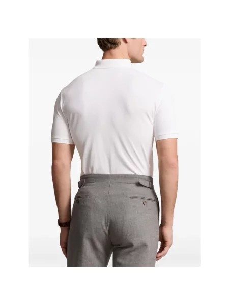 Koszulka polo o kroju regular fit z mieszanki bawełny Polo Ralph Lauren biała