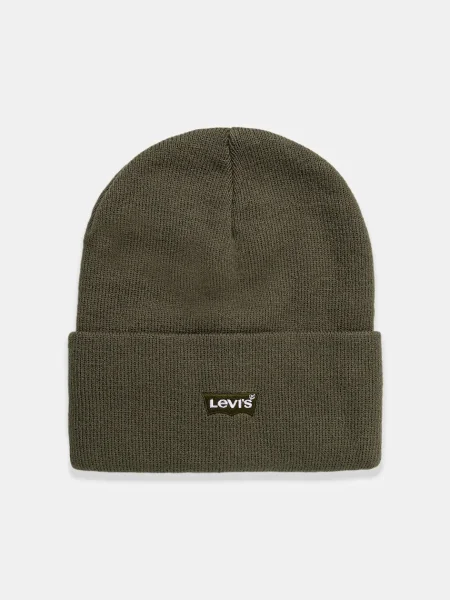 Levi's čiapka beanie detská LAN TONAL EMBROIDERED BEANIE zelená