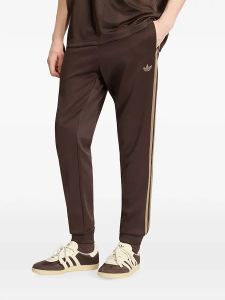 Pantaloni Adidas alergare maro