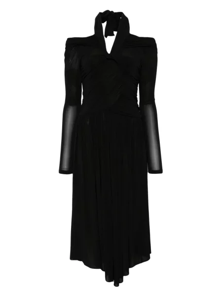 Rochie midi Isabel Marant până la genunchi de costum negru