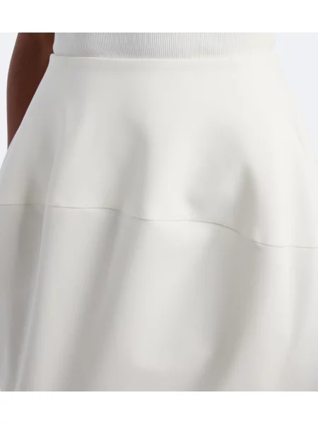 Midi sukňa Jacquemus biela