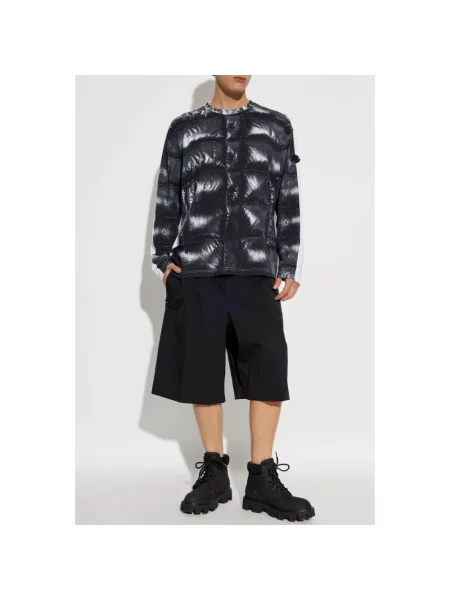 Szorty Moncler z nadrukiem czarne