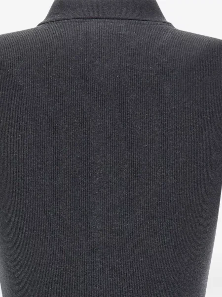 Tricou polo Lacoste tricotate gri