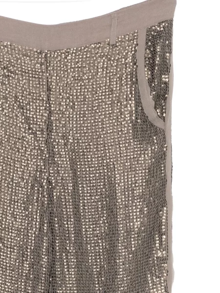 Kelnės Mes Demoiselles su blizgučiais žalia