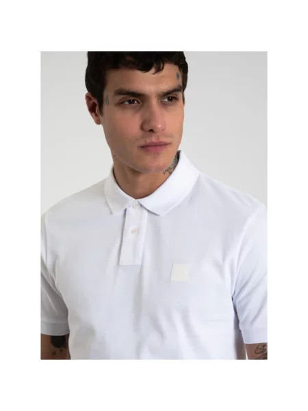 Boss Koszulka Polo Z Piki Passenger Slim Fit blau biała