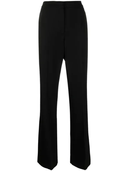 Pantaloni Moschino cu talie înaltă negru