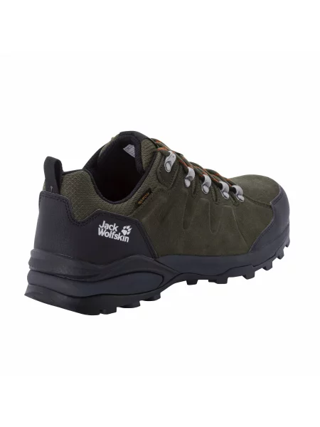 Кожаные кроссовки Jack Wolfskin хаки