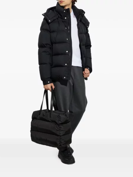 Pantaloni Moncler alergare cu autograf gri