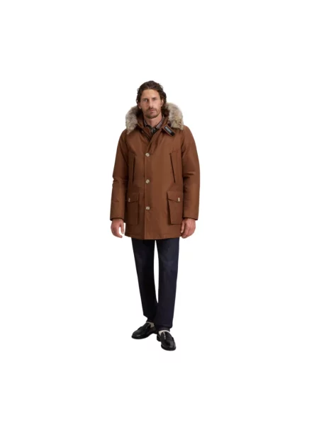 Parka Woolrich brązowa