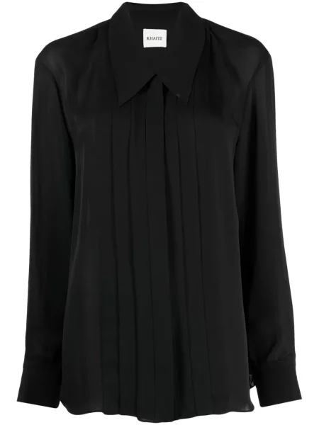 Cămașă Khaite de mătase negru