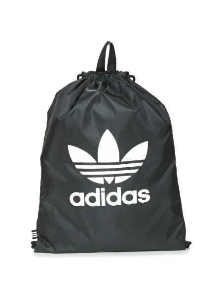 Vak so sťahovacou šnúrkou adidas Gymsack Trefoil Black čierna