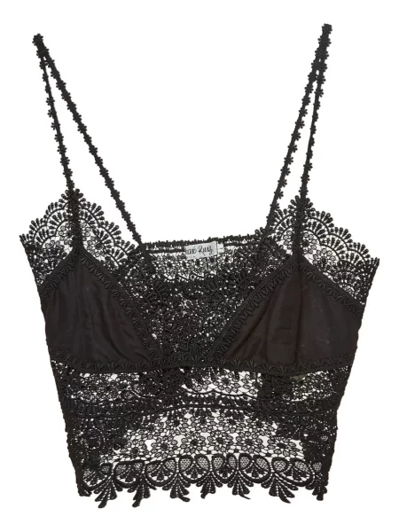 Топ Charo Ruiz Ibiza с дантела черно