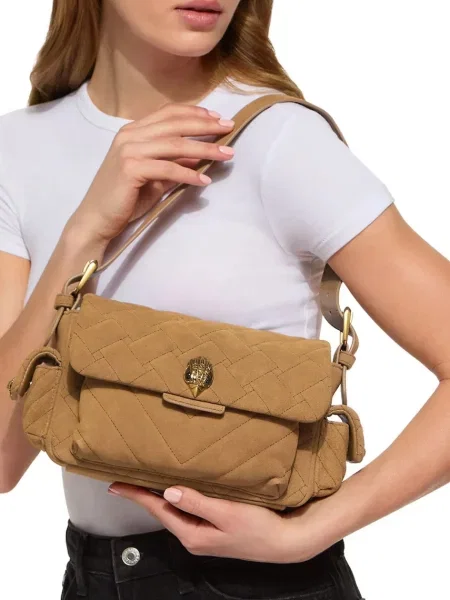 Kurt Geiger Válltáska Kensington | hasított bőr zöld