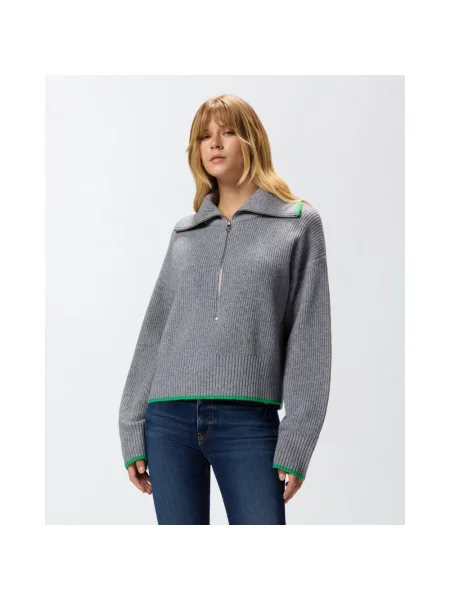 Sweter Pinko wełniany szary