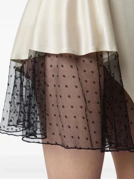 Fusta mini Nina Ricci din satin