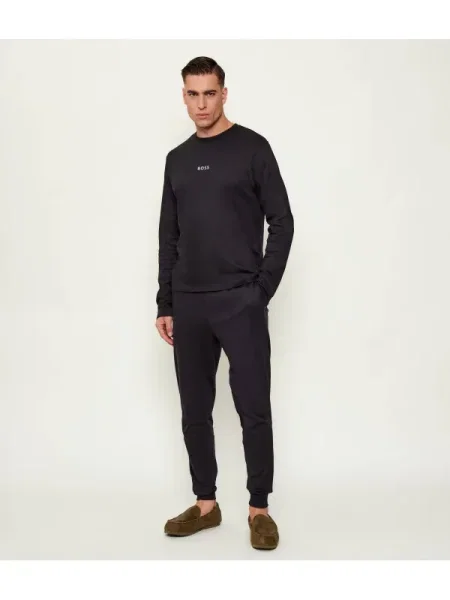 BOSS BLACK Pijama Xmas Long Set | negru