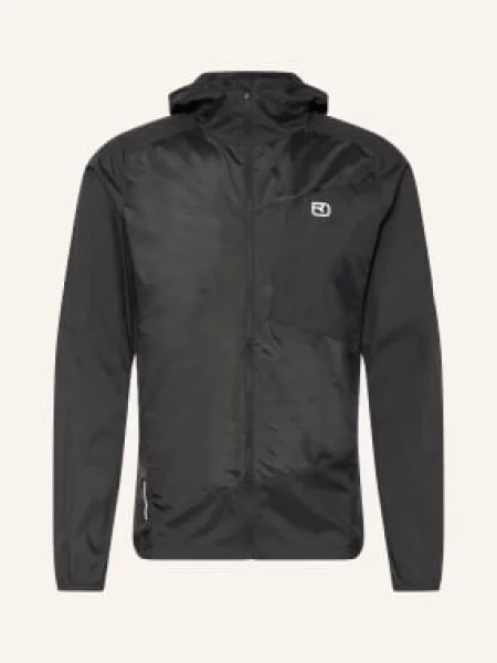 Ortovox Větrovka Trace S Merino Vlnou černá