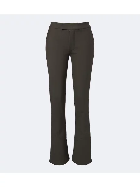 Pantaloni Proenza Schouler de lână evazate verde