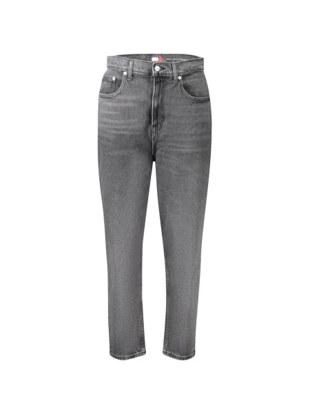 Zwężane dżinsy Tommy Hilfiger Mom zwężany szary