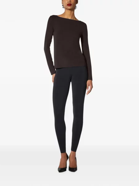 Lung tricou Wolford maro