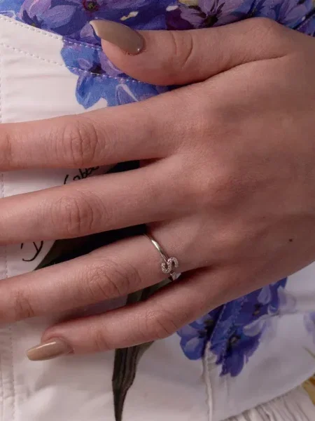 Inel Dana Rebecca Designs alb