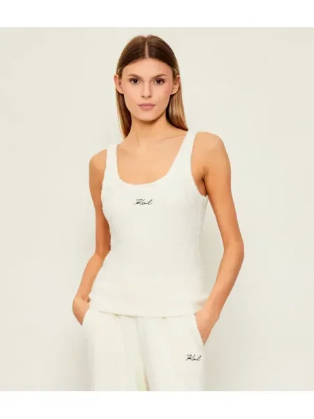 Top Karl Lagerfeld din fleece negru