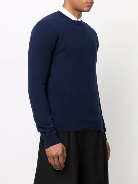 Žebrovaný svetr Comme Des Garçons Shirt modrý